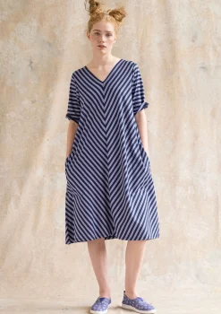 Gudrun Sjödén Basic-Streifenkleid Aus Bio-Baumwolle* Kleider|Kleider im Hippie-Stil