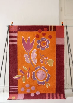 Gudrun Sjödén Bestickter Teppich Flowers Aus Bio-Baumwolle* Teppiche