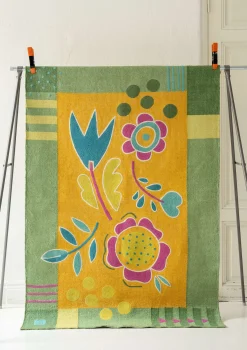 Gudrun Sjödén Bestickter Teppich Flowers Aus Bio-Baumwolle* Teppiche