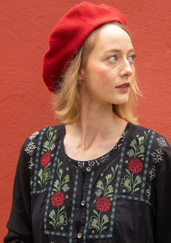 Gudrun Sjödén Gestrickte Baskenmütze Aus Gefilzter Bio-Wolle* Accessoires|Skandinavische Mode