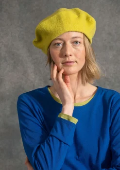 Gudrun Sjödén Gestrickte Baskenmütze Aus Gefilzter Bio-Wolle* Accessoires|Öko-Baumwolle