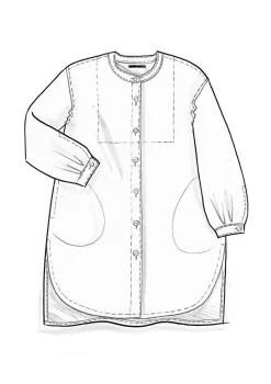 Gudrun Sjödén Hemdbluse Ella Aus Bio-Baumwollgewebe* Pullover & Shirts|Öko-Baumwolle