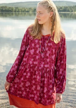 Gudrun Sjödén Jerseytunika Blåsippa Aus Bio-Baumwolle/Modal* Tuniken|Öko-Baumwolle