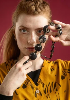 Gudrun Sjödén Kette Zuri Aus Bio-Baumwolle/Recyclingholz* Accessoires|Schmuck