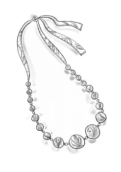 Gudrun Sjödén Kette Zuri Aus Bio-Baumwolle/Recyclingholz* Accessoires|Schmuck
