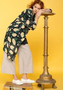 Gudrun Sjödén Kimono Limone Aus Viskosegewebe* Strickjacken|Hippie-Mode