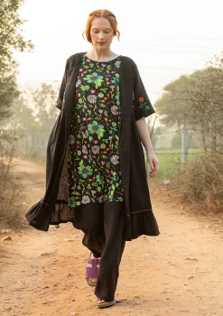 Gudrun Sjödén Kleid Blombukett Aus Leinengewebe* Kleider|Leinenkleidung