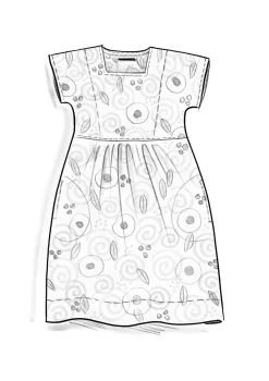 Gudrun Sjödén Kleid Cumulus Aus Baumwollgewebe* Kleider|Kleider im Hippie-Stil