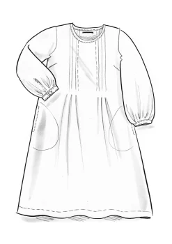 Gudrun Sjödén Kleid Lillian Aus Leinengewebe* Kleider im Hippie-Stil|Kleider