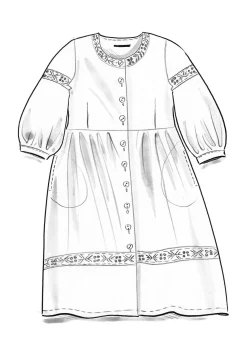 Gudrun Sjödén Kleid Margit Aus Leinen/Modal-Gewebe* Kleider|Leinenkleidung