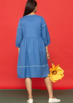 Gudrun Sjödén Kleid Margit Aus Leinen/Modal-Gewebe* Kleider|Leinenkleidung