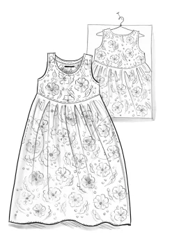 Gudrun Sjödén Kleid Öst Aus Bio-Baumwollgewebe* Kleider|Öko-Baumwolle