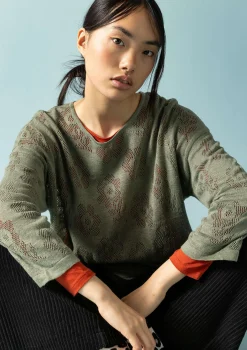 Gudrun Sjödén Pointelle-Pullover Aus Leinen/Recycling-Leinen* Pullover & Shirts|Leinenkleidung