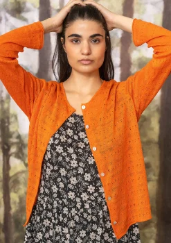 Gudrun Sjödén Pointelle-Strickjacke * Strickjacken|Leinenkleidung