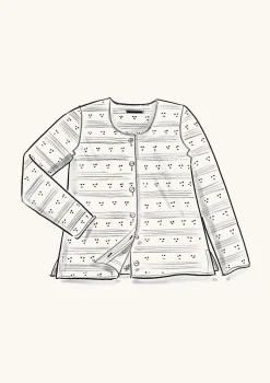 Gudrun Sjödén Pointelle-Strickjacke * Strickjacken|Leinenkleidung