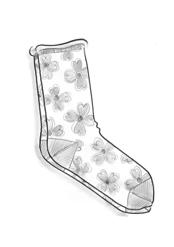 Gudrun Sjödén Socken Peggy Aus Bio-Baumwolle* Accessoires|Blumenkleidung
