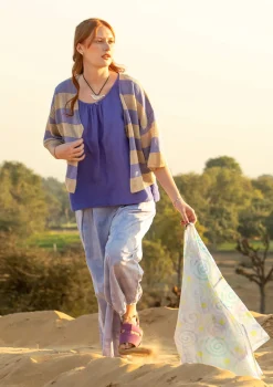 Gudrun Sjödén Strickjacke Aus Leinen/Recycling-Baumwolle* Leinenkleidung|Gestreifte Kleidung