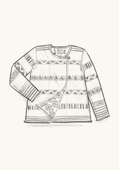 Gudrun Sjödén Strickjacke Shoko Aus Bio-Baumwolle/Wolle* Strickjacken|Öko-Baumwolle
