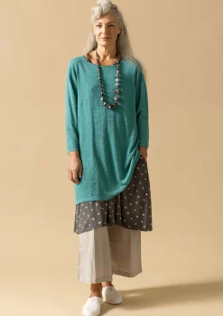 Gudrun Sjödén Stricktunika Aus Leinen/Recycling-Leinen* Tuniken|Leinenkleidung
