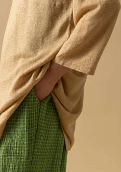 Gudrun Sjödén Stricktunika Aus Leinen/Recycling-Leinen* Tuniken|Leinenkleidung