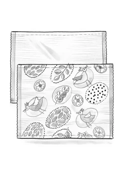 Gudrun Sjödén Tischset Nest Aus Bio-Baumwolle* Küche & Esszimmer