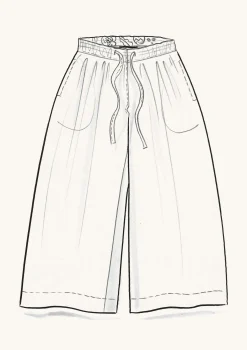 Gudrun Sjödén Webhose Amber Aus Bio-Baumwolle/Leinen* Hosen|Öko-Baumwolle