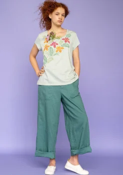 Gudrun Sjödén Webhose Garden Aus Bio-Baumwolle/Leinen* Hosen|Öko-Baumwolle