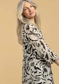 Gudrun Sjödén Webkleid Trollslända Aus Viskose* Kleider|Lagenlook